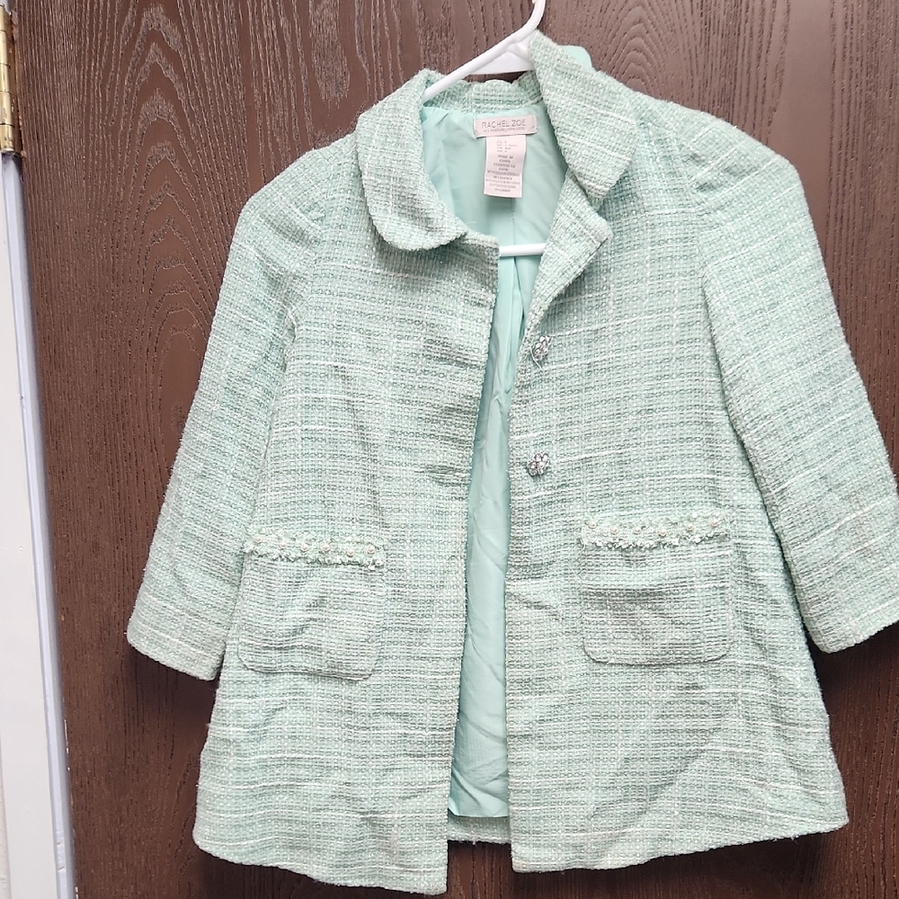 Rachel Zoe Kids Light Green Blazer